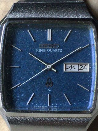 Vintage SEIKO Quartz Watch/ KING QUARTZ 5856 - 5000 SS 1978 Band 12