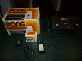 Vintage Atari Pong Complete W/power Cable,