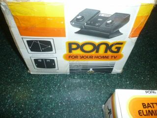 Vintage Atari Pong Complete w/power cable, 4
