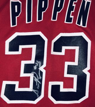 Scottie Pippen Signed Chicago Bulls Vintage Champion Brand Autograph Jersey Jsa