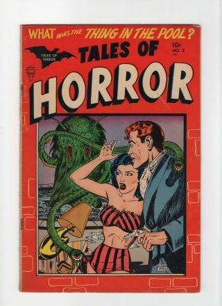 Tales Of Horror 2 Fn - 5.  5 Vintage Toby Comic Headlights Gga Horror Alien Cover