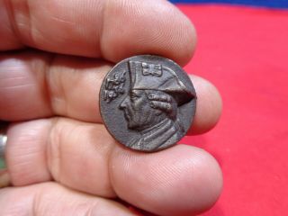 Antique German Medal Pin Frederick The Great 1786 - 1936 Bx - H