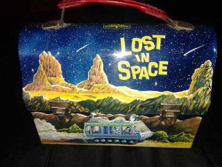 Vintage Lost In Space Dome Lunch Box With Thermos 1967