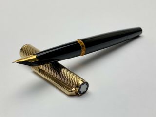 Vintage Montblanc 124 Fitted With 18k Gold Nib Fountain Pen