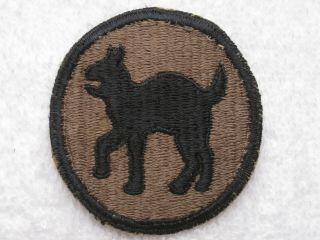 Ww Ii Us Army 81st Infantry Division Worn Authentic & Vintage Patch