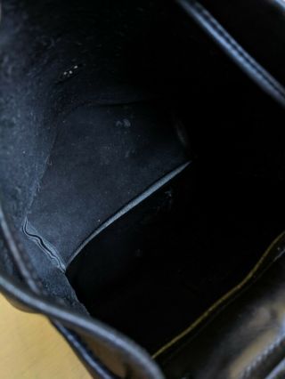 COACH Vintage Black Soft Leather Drawstring Turnlock Daypack Backpack 9791 USA 7