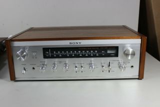 Sony Str - 7045 Vintage Stereo Receiver - - Silver Wood Grain