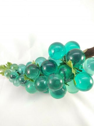 Mid Century Vintage 1960s BLUE LUCITE Grape Cluster Driftwood 12 