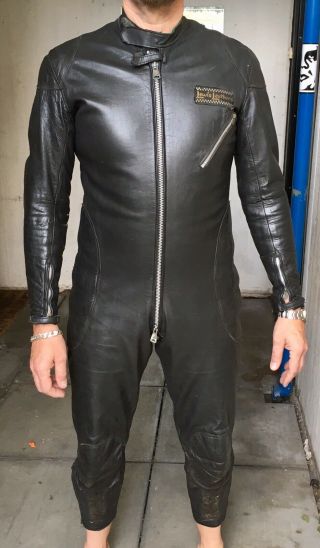 Vintage Lewis Leathers Aviakit Racing Leathers Motorcycle Racing Suit Size 44