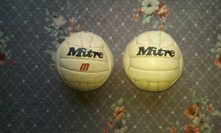 Vintage 70s Football League Mitre Balls