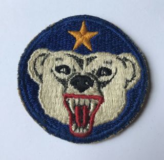 Ww2 Vintage Us Army Alaska Defense Command Polar Bear Patch