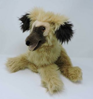 Bravo Adolfo Afghan Hound Dog Plush 16 " Soft Vintage Toy 1988 Stuffed Animal