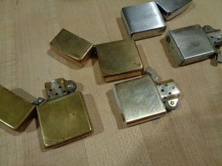 3 Vintage Zippo Lighters One Early One,  Commemorative 4