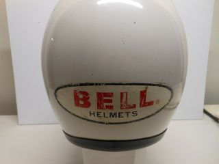 Vintage 1968 Bell Toptex Motorcycle Helmet 7 1/4 Stickers 4