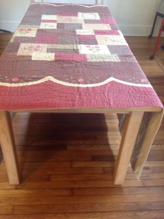 Fabulous Hand Stitched Hand Embroidered Vintage Quilt,  85 X 88 " (queen)
