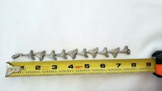 Vintage Sterling Silver Sharks Tooth Bracelet