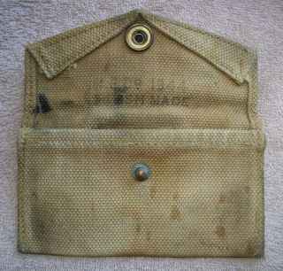 Wwii Ww2 Us Pouch First Aid Packet M - 1942 British Made Dated 1944 Pouch Only