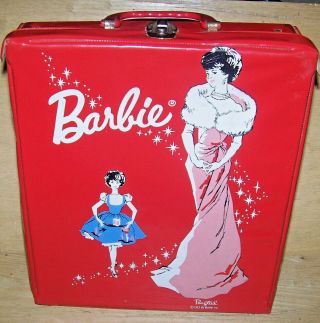 Vintage 1962 Ponytail Barbie Doll 8 With Case & Clothes