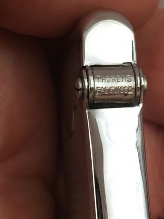 Vintage Ladies THORENS Semi Automatic Single Claw Pocket Lighter Very Near 4
