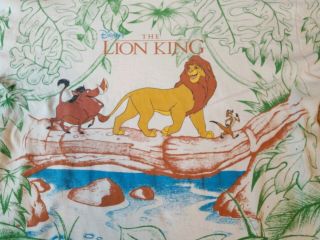 Vintage 90s Disney The Lion King Movie All Over Print Worn T - Shirt Adult Size Xl