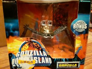 Rare 1997 Trendmasters Doom Island Godzilla Battle Armor Kumonga Mib