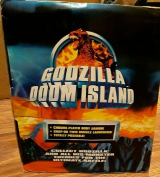 Rare 1997 Trendmasters Doom Island Godzilla Battle Armor Kumonga MIB 3