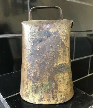 Vintage Brass Cow Bell / Camel Bell Late 1800 