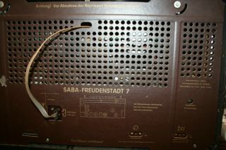 SABA FREUDENSTADT 7,  german vintage tube radio,  built 1956,  restored 11