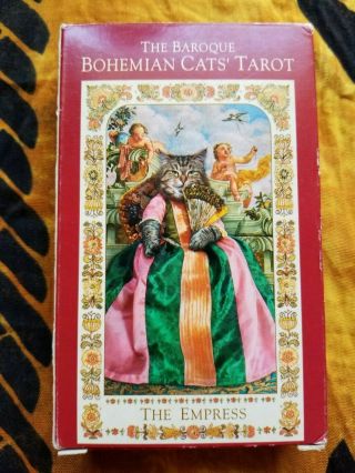 The Baroque Bohemian Cats Tarot Deck,  Oop 1st First Edition 2004,  Rare Htf Cards