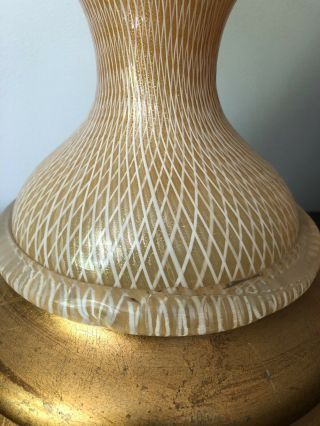 Vintage Murano Glass Table Lamp Seguso 10