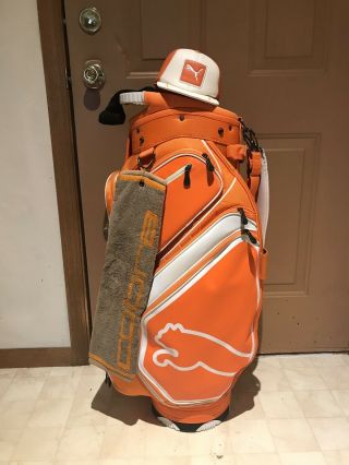 Puma/cobra Golf Orange Staff Bag Rickie Fowler Rare Limited Edition Red Bull