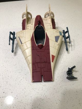 Vintage Star Wars Droids A - Wing Fighter Is 1985 Broken Landing Gear