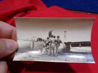 Old Ww2 Military Photo Snapshot Aircraft A - 71