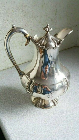 Lovely Antique Silver Plated Coffee / Water Pot - 1900