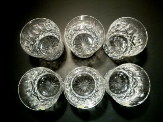VINTAGE Waterford Crystal LISMORE (1957 -) Set of 6 Old Fashioned 3 3/8 