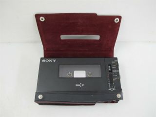 Rare Sony Wm - D6c Walkman Professional Cassette Player & Recorder W/ Case