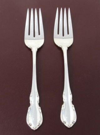 Towle Sterling Silver LEGATO Salad Forks Set of 2 No Monogram 6 1/2 Inch 40g ea 2