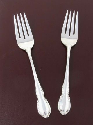 Towle Sterling Silver LEGATO Salad Forks Set of 2 No Monogram 6 1/2 Inch 40g ea 3