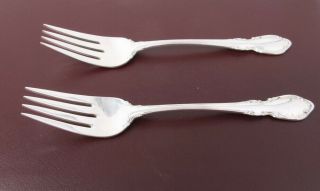 Towle Sterling Silver LEGATO Salad Forks Set of 2 No Monogram 6 1/2 Inch 40g ea 4
