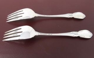 Towle Sterling Silver LEGATO Salad Forks Set of 2 No Monogram 6 1/2 Inch 40g ea 5