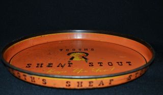 Tooths Sheaf Stout Beer Metal Tray Keeps You Fit Vintage 40 ' s Extremely Rare 3