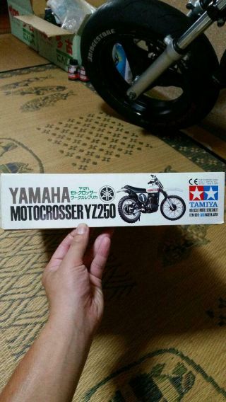 TAMIYA YAMAHA Motocrosser YZ250 1/6 Vintage Model Kit Item F/S 2