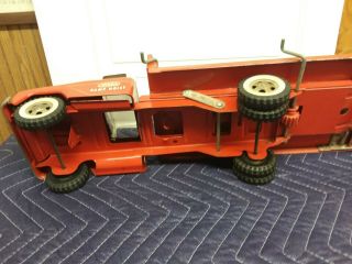 Vintage Tonka Ramp Hoist Wrecker Tow Truck Roll Back Pressed Steel Toy 5