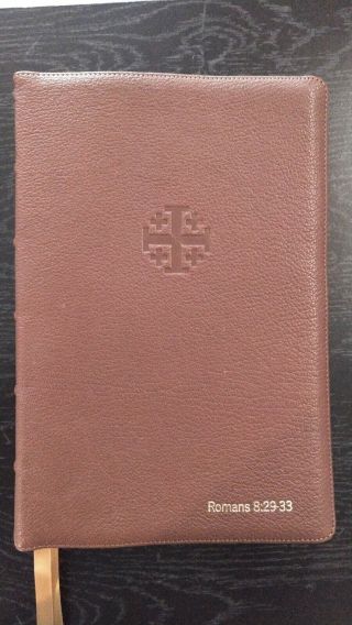 Schuyler Quentel ESV Antique marble Brown Goatskin Bible 6
