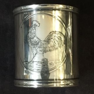 Silver Quadruple Plate Rooster Toothpick Holder Eureka Silver Co Usa