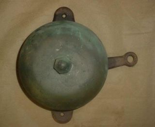 Vintage Antique Wall Mount Boxing Brass & Cast Iron Mechanical Bell 6 "