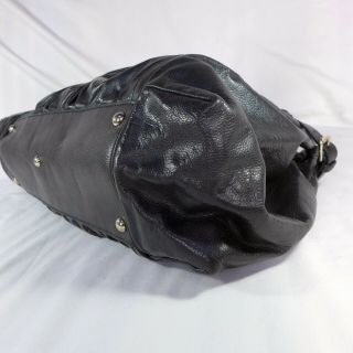 Authentic Gucci Pop Bamboo Black Leather Large Tote Satchel Handbag Purse VGC 4