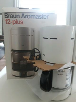 Vtg Black Braun " Aromaster " Model Kf65? 12 Cup Coffee Maker