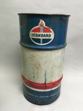 Vintage Standard Oil 16 Gallon Oil Barrel Drum