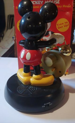 Disney Mickey Mouse Talking animated talking Alarm Clock Vintage 5